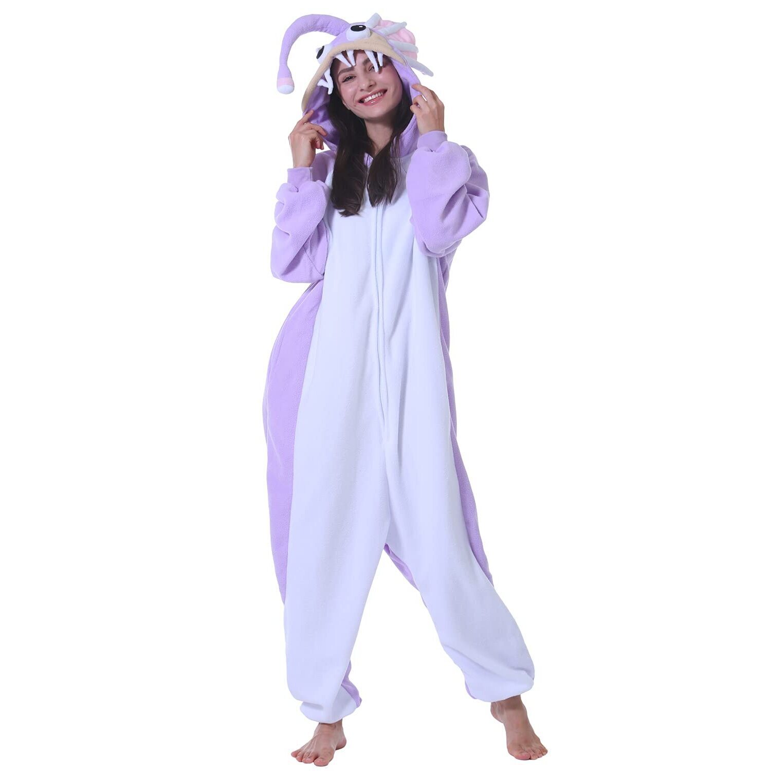 5044 Adult Anglerfish Onesie Halloween Christmas Animal Cosplay Costume